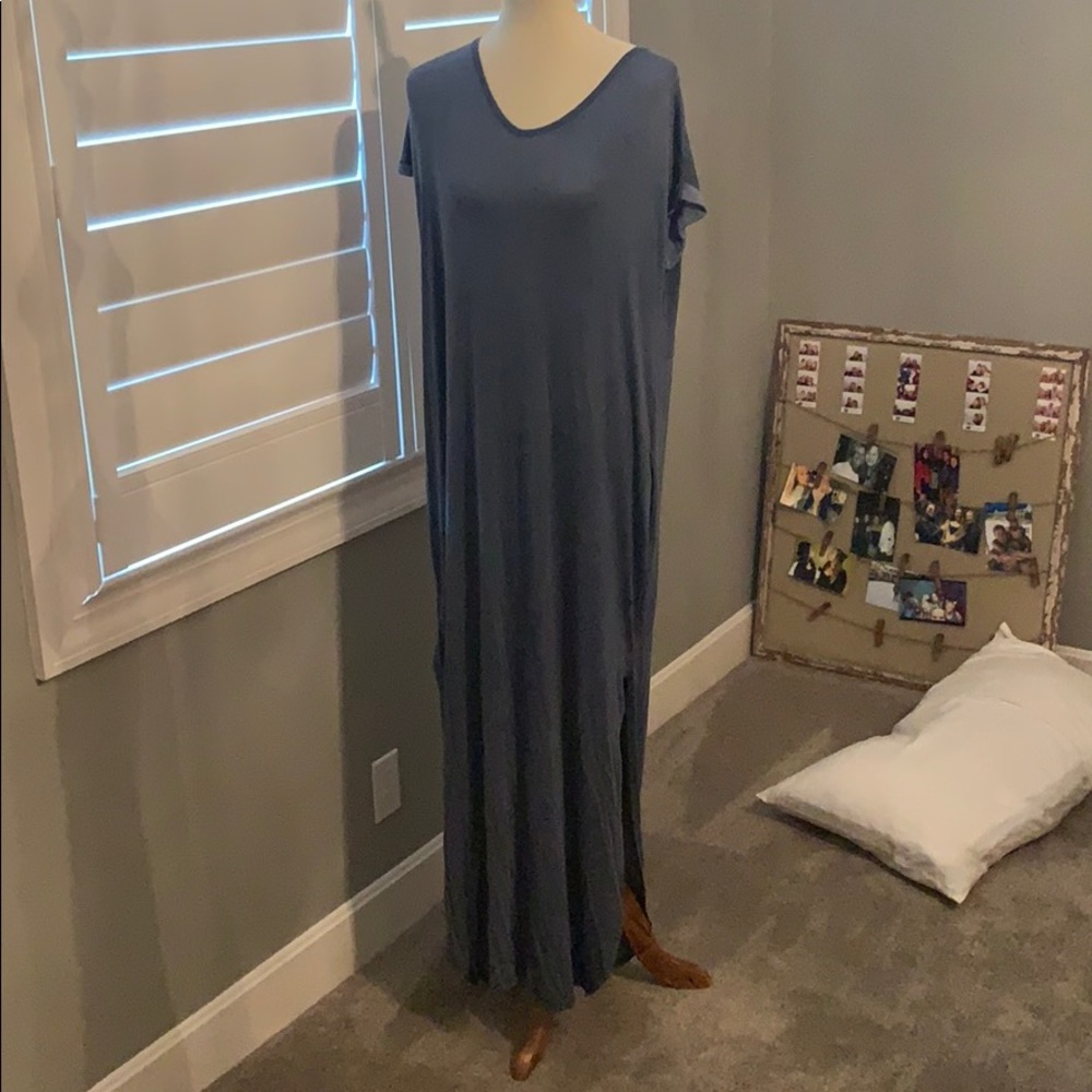 Blue maxi dress